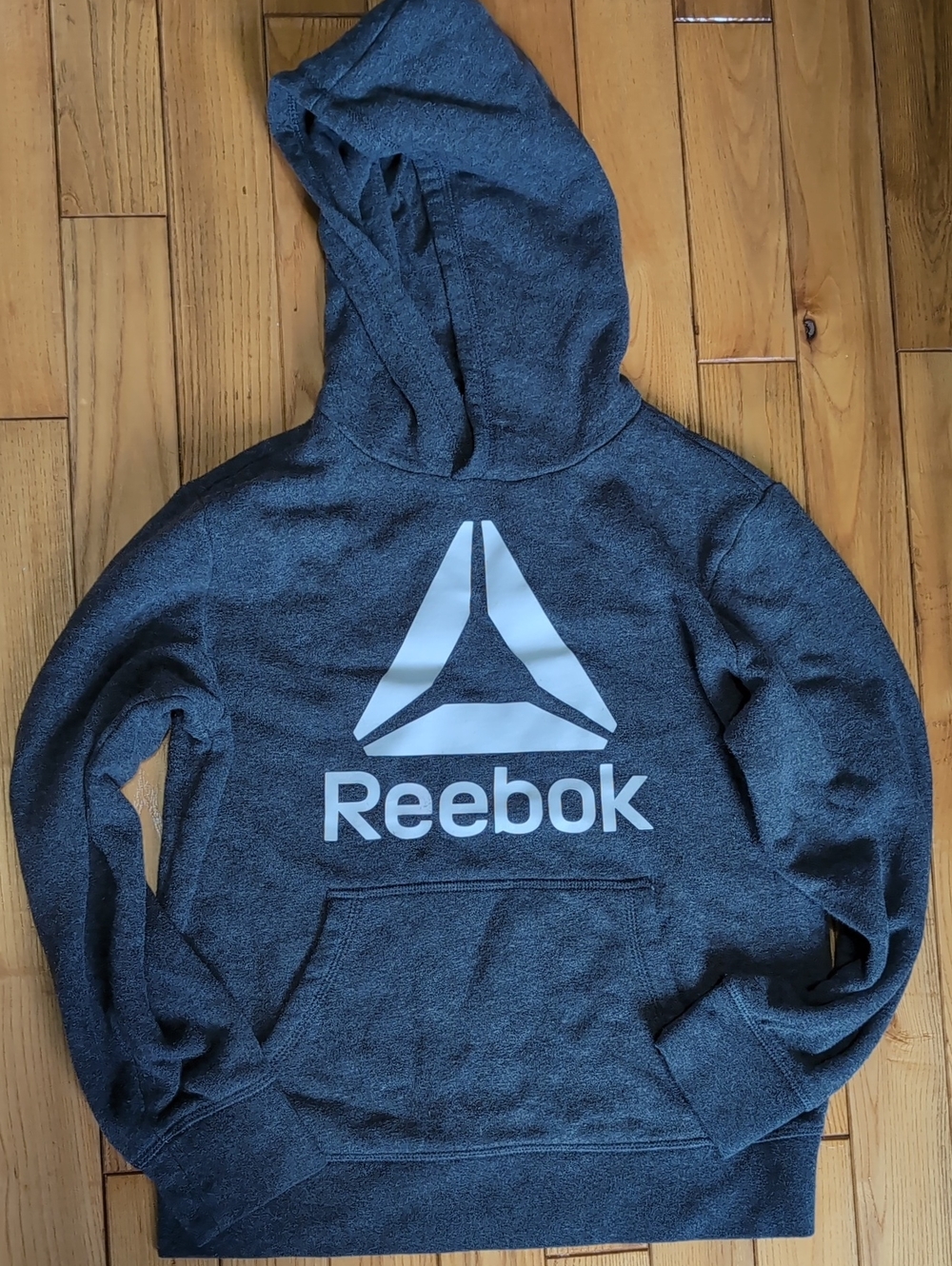 Reebok Boy Dark Gray Hoodie Sweater